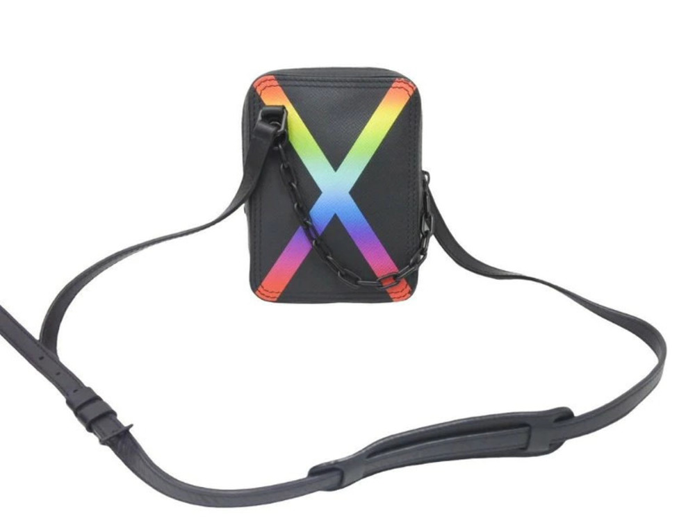 Louis Vuitton Danube Messenger Black Rainbow Shoulder Bag